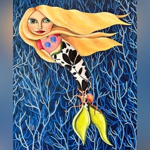 Mermaid #4 See Katie Paint giclée art print